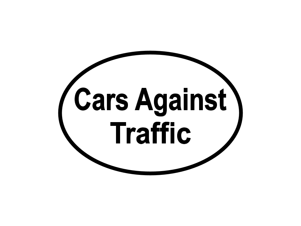 Cars Against Traffic - Car Magnet
