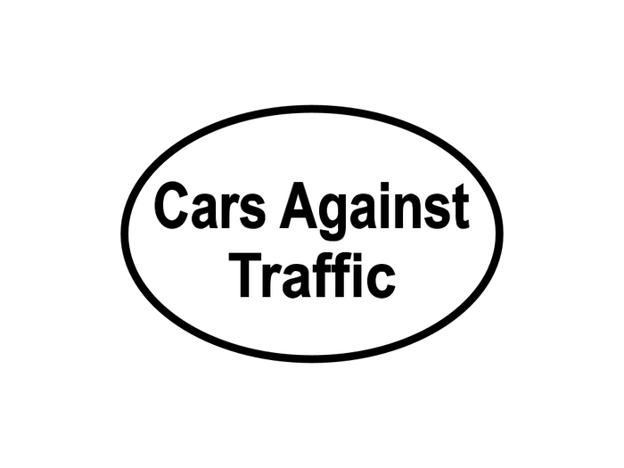 Cars Against Traffic - Car Magnet
